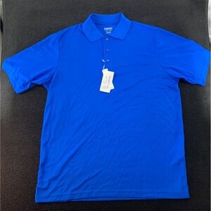 CORE365 True Royal Blue Performance Golf Polo Shirt Men's L Moisture Wicking UPF